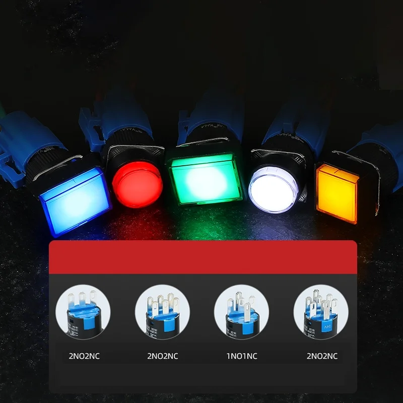 Кнопка прямокутного кнопки перемикач